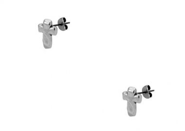 Σκουλαρίκια Από Ορείχαλκο Σταυρός PF47451 - AMOR AMOR - 