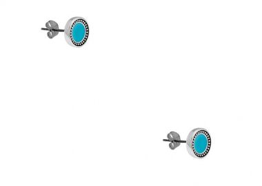 Σκουλαρίκια Από Ορείχαλκο Τιρκουάζ PF48556 - AMOR AMOR - 