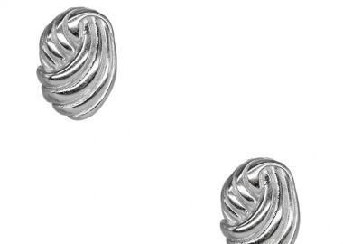 Σκουλαρίκια Chunky Vintage Από Ατσάλι MI43408 - AMOR AMOR - 