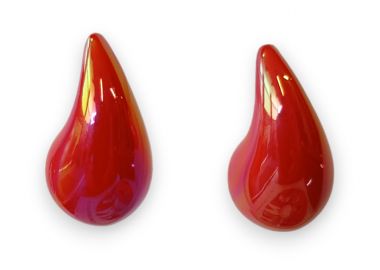 σκουλαρίκια coloured Drops κόκκινο - PerfectDress.gr - 