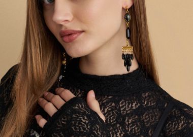 Σκουλαρίκια κρεμαστά με διακοσμητικά στοιχεία - 5206179102711 -  - 