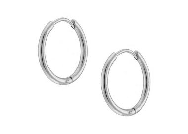 Σκουλαρίκια Κρίκοι 1,6x10 mm Από Ατσάλι AS48645 - AMOR AMOR - 