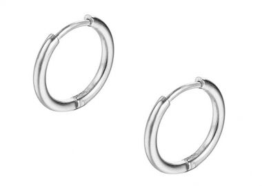 Σκουλαρίκια Κρίκοι 2,5x12 mm Από Ατσάλι AS48652 - AMOR AMOR - 