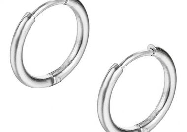 Σκουλαρίκια Κρίκοι 2,5x18 mm Από Ατσάλι AS48654 - AMOR AMOR - 