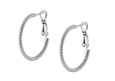 Σκουλαρίκια Κρίκοι 20mm Από Ατσάλι AS47996 - AMOR AMOR - 