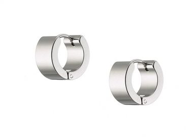 Σκουλαρίκια Κρίκοι 7x10 mm Από Ατσάλι AS48673 - AMOR AMOR - 