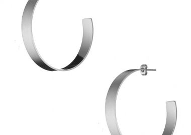 Σκουλαρίκια Κρίκοι Από Ανοξείδωτο Ατσάλι AS42388 - AMOR AMOR - 