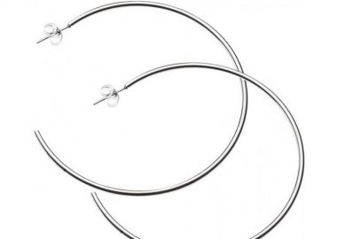 Σκουλαρίκια Κρίκοι Από Ανοξείδωτο Ατσάλι AS47626 - AMOR AMOR - 