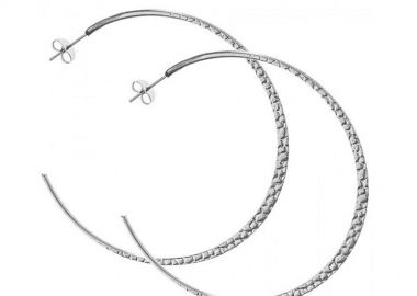 Σκουλαρίκια Κρίκοι Από Ανοξείδωτο Ατσάλι AS47633 - AMOR AMOR - 