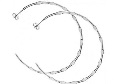 Σκουλαρίκια Κρίκοι Από Ανοξείδωτο Ατσάλι AS47639 - AMOR AMOR - 