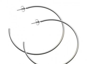 Σκουλαρίκια Κρίκοι Από Ανοξείδωτο Ατσάλι AS47653 - AMOR AMOR - 