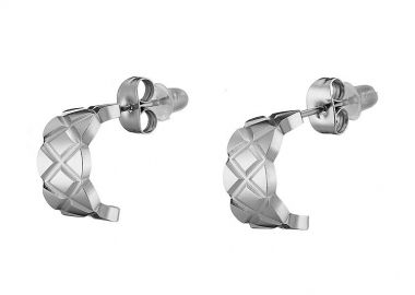 Σκουλαρίκια Κρίκοι Από Ανοξείδωτο Ατσάλι AS47739 - AMOR AMOR - 