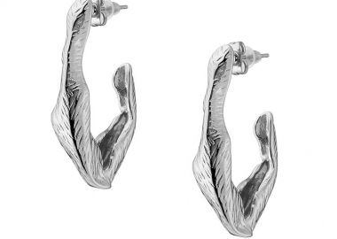 Σκουλαρίκια Κρίκοι Από Ανοξείδωτο Ατσάλι AS48459 - AMOR AMOR - 