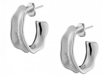 Σκουλαρίκια Κρίκοι Από Ατσάλι AS40095 - AMOR AMOR - 