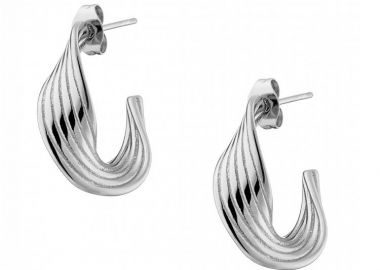 Σκουλαρίκια Κρίκοι Από Ατσάλι AS40097 - AMOR AMOR - 