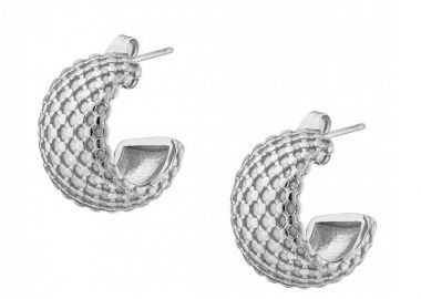 Σκουλαρίκια Κρίκοι Από Ατσάλι AS40107 - AMOR AMOR - 