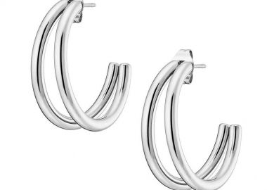 Σκουλαρίκια Κρίκοι Από Ατσάλι AS47859 - AMOR AMOR - 