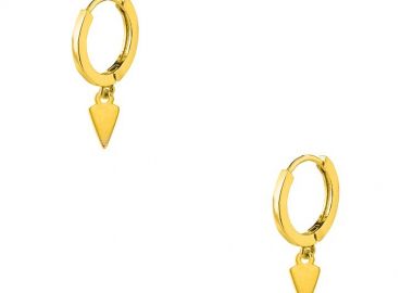 Σκουλαρίκια Κρίκοι Από Ορείχαλκο Επιχρυσωμένο 24K AA48035 - AMOR AMOR - 