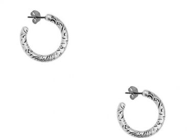 Σκουλαρίκια Κρίκοι Από Ορείχαλκο Έθνικ PF48588 - AMOR AMOR - 