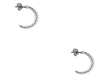 Σκουλαρίκια Κρίκοι Από Ορείχαλκο Μισοφέγγαρα PF48609 - AMOR AMOR - 