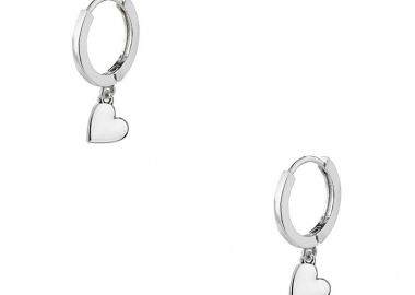 Σκουλαρίκια Κρίκοι Με Καρδιές Από Ορείχαλκο AA48020 - AMOR AMOR - 