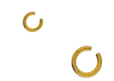 Σκουλαρίκια Κρίκοι Σετ Earcuff Από Ορείχαλκο Επιχρυσωμένο 24Κ PF47477 - AMOR AMOR - 