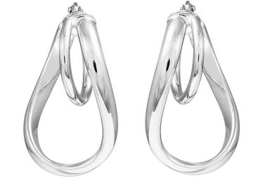 Σκουλαρίκια Λευκόχρυσος Κ14 - 06460 -  - 