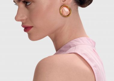 Σκουλαρίκια με χρωματιστή πέτρα - 5206634985514 -  - 