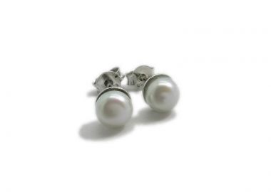 Σκουλαρίκια με Φυσικά Μαργαριτάρια μικρά MA107 - Asimenio - 