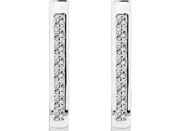 Σκουλαρίκια με Ζιργκόν Δίχρωμα Κ14 - 07204 -  - 