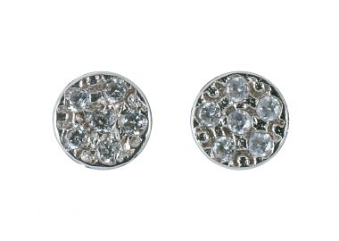 Σκουλαρίκια με Ζιργκόν Λευκόχρυσος Κ9 - 16063 -  - 