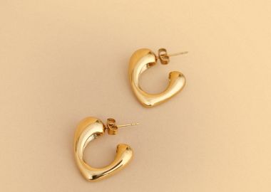 Σκουλαρίκια μεταλλικά απο ατσάλι - 5206179117289 -  - 