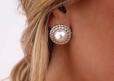 ΣΚΟΥΛΑΡΙΚΙΑ ΑΣΗΜΙ ΜΕ ΠΕΡΛΕΣ - ANDREANA - sense-shop - 