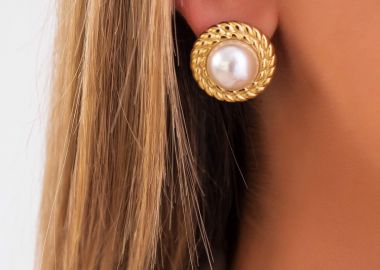 ΣΚΟΥΛΑΡΙΚΙΑ ΧΡΥΣΑ ΜΕ ΠΕΡΛΕΣ - ANDREANA - fashionroom - 