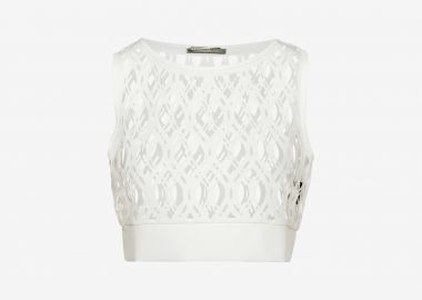 Sleeveless Top in White - Cutcuutur - 
