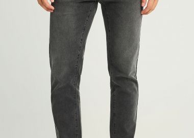 Slim fit τζιν παντελόνι με ελαφρύ ξεθώριασμα - FUNKY BUDDHA - 