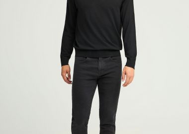 Slim fit τζιν παντελόνι με ελαφρύ ξεθώριασμα - FUNKY BUDDHA - 