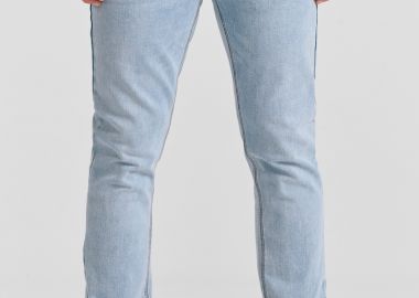 Slim fit τζιν παντελόνι με whisker details - FUNKY BUDDHA - 