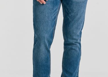 Slim fit τζιν παντελόνι με whisker details - FUNKY BUDDHA - 