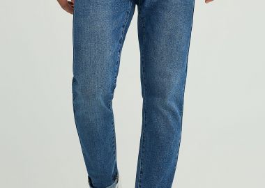 Slim tapered fit τζιν παντελόνι - FUNKY BUDDHA - 