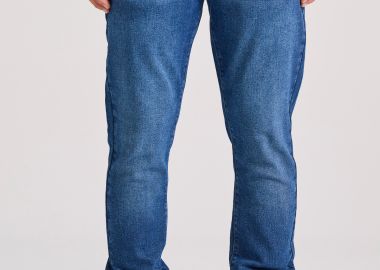 Slim tapered fit τζιν παντελόνι με whisker details - FUNKY BUDDHA - 