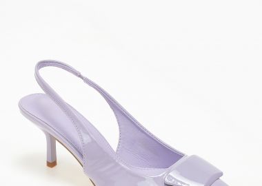 Slingback γόβες με αγκράφα - Μωβ - Issue - 