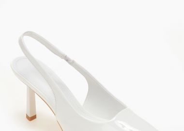 Slingback γόβες με ιδιαίτερο τακούνι - Λευκό - Issue - 