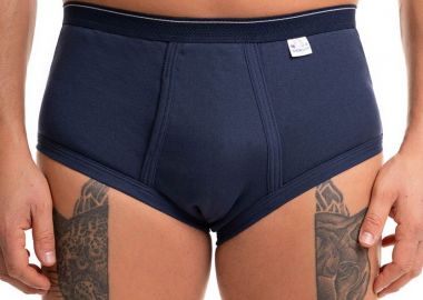 ΣΛΙΠ ΑΝΔΡΙΚΟ ΚΛΑΣΙΚΟ ΜΕ ΕΞΩΤΕΡΙΚΟ ΛΑΣΤΙΧΟ GIORGIO ΜΠΛΕ Μπλε - Giorgio - 