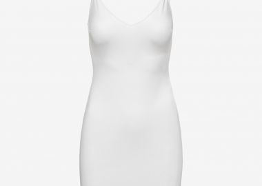 Slip Dress in White - Cutcuutur - 