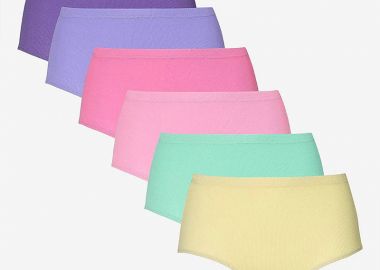 Σλιπ εσώρουχο βαμβακερό (5+1) σε διάφορα χρώματα -  - 