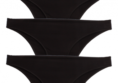 Σλιπ Γυναικεια Rio Nina Club 3Τμχ. Μαύρο - Nina Club - 