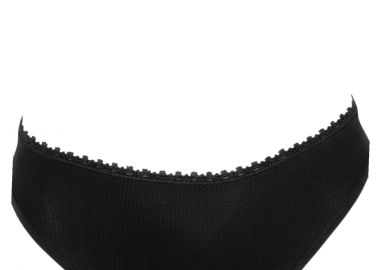 Σλιπ Hanro Μονόχρωμο COTT STRUCT8711-BLACK Γυναικείο - Hanro - 