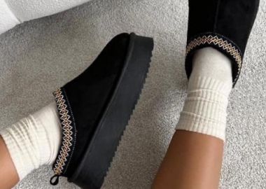 SLIP ON ΜΑΥΡΑ - AQUILO - sense-shop - 