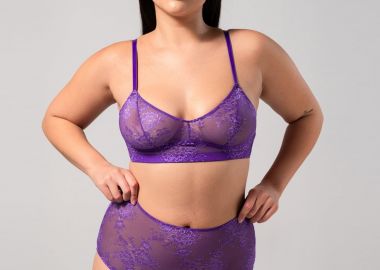 Σλιπ ψηλόμεσο με δαντέλα - UNDERSTATEMENT - 